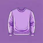 bright purple crew-neck sweater image